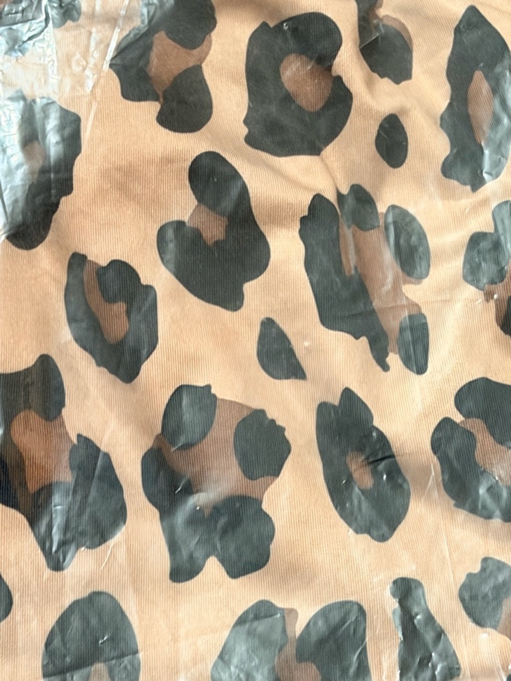 Leopard Print Wide Leg Lounge Pants - Taupe & Black - Picture 3 of 5